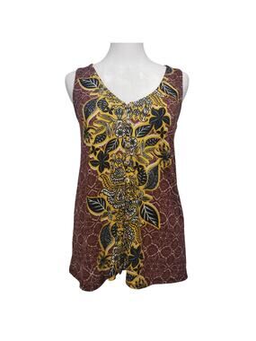 Daytrip Buckle XS Whimsigoth Floral V Neck Tank Top NWT Bohemian